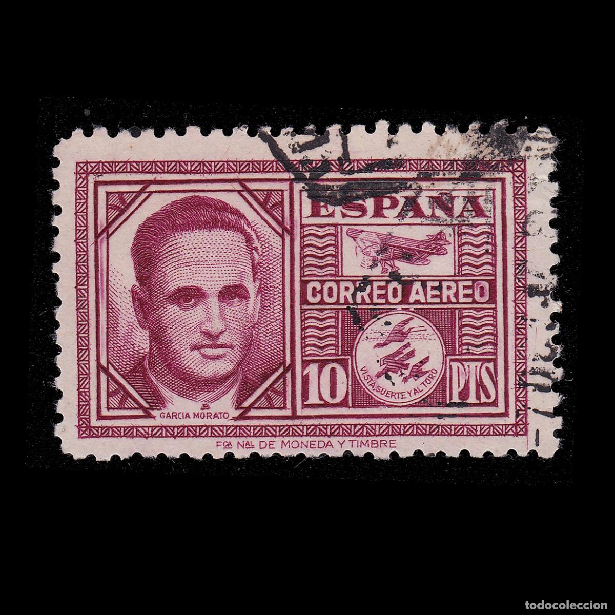 Timbres: Garc&iacute;a Morato. 1945. 10p. Matasello Edifil 1002-1004 + OBSEQUIO