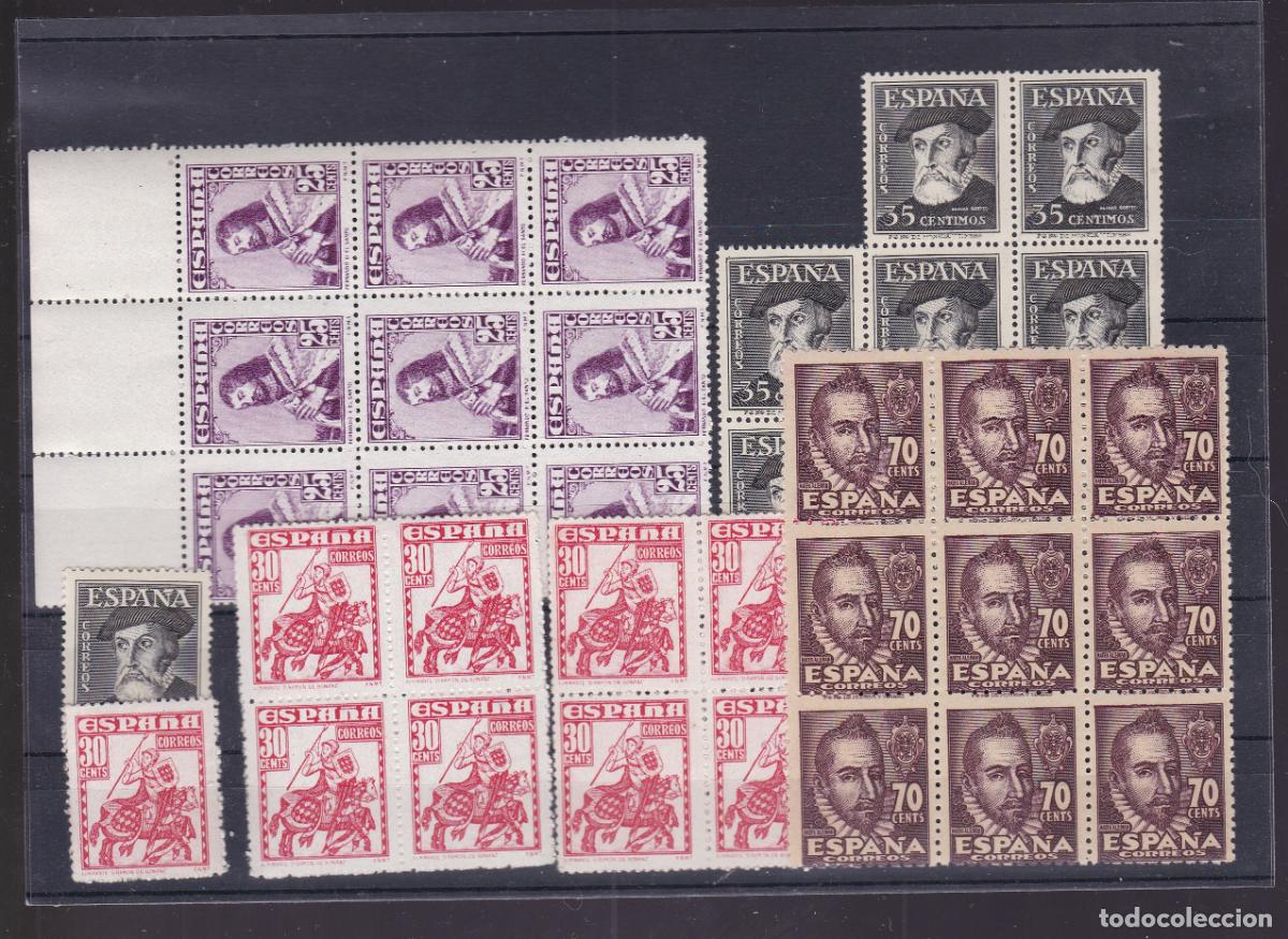Briefmarken: AA37- PERSONAJES Edifil 1033/36 x 9 Series ** Sin Fijasellos. Perfectos
