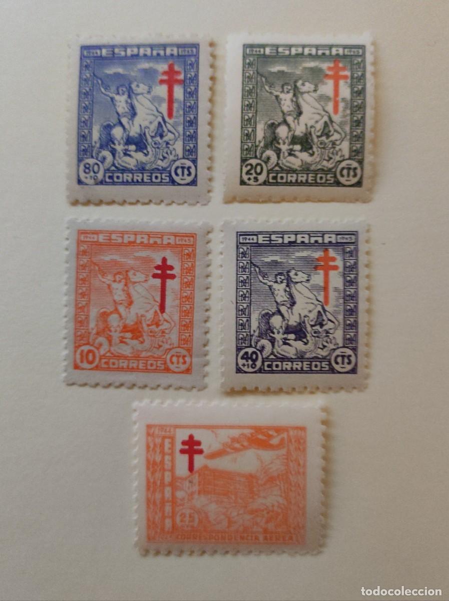 Sellos: ESPA&Ntilde;A. E- 984/8** 1944 .Pro Tuberculosos. Nuevos sin Charnela. FOTO. 875