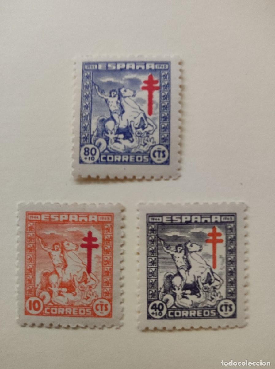 Sellos: ESPA&Ntilde;A. E- 988** .1944 .Pro Tuberculosos. Nuevo sin Charnela. FOTO. 876