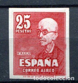 Sellos: Edifil 1015. 25 pts Falla en color rojo. Falsificaci&oacute;n filat&eacute;lica. Nuevo sin fijasellos