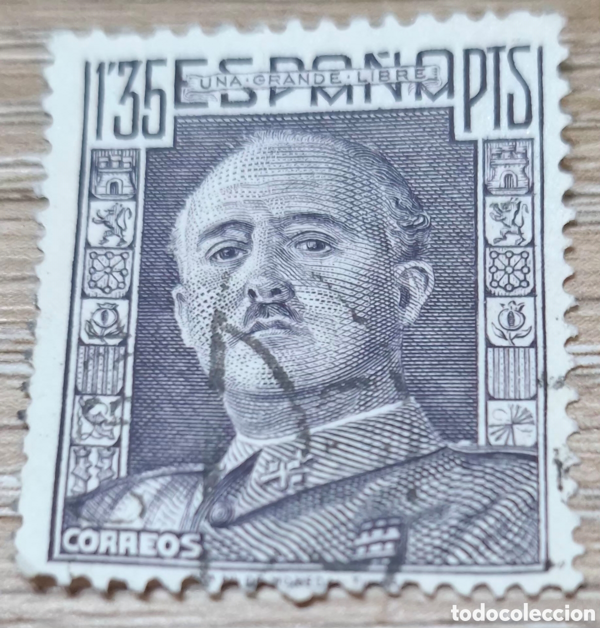 Timbres: ESPA&Ntilde;A 1949-1953. EDIFIL 1061. &rdquo;GENERAL FRANCO&rdquo;. VALOR DE 1,35 PTS.
