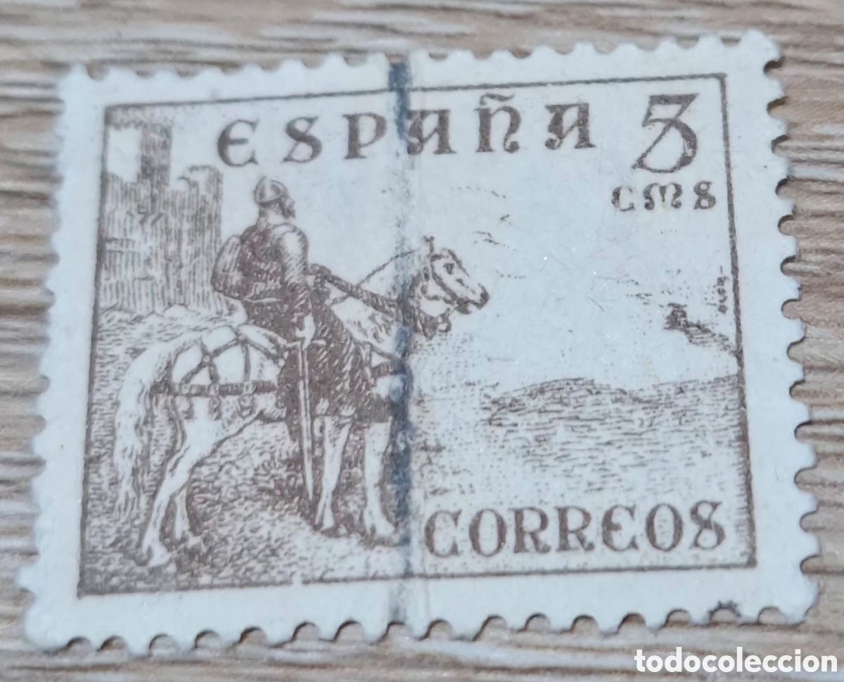 Francobolli: Edifil 816B. Cifras Cid e Isabel. 5cts. 1937
