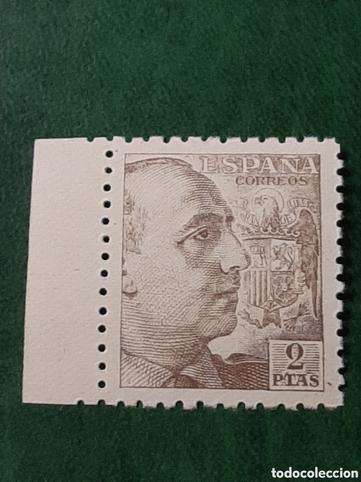 Sellos: Edifil 932. General Franco. Valor de 2 Pesetas. A&ntilde;o 1940.