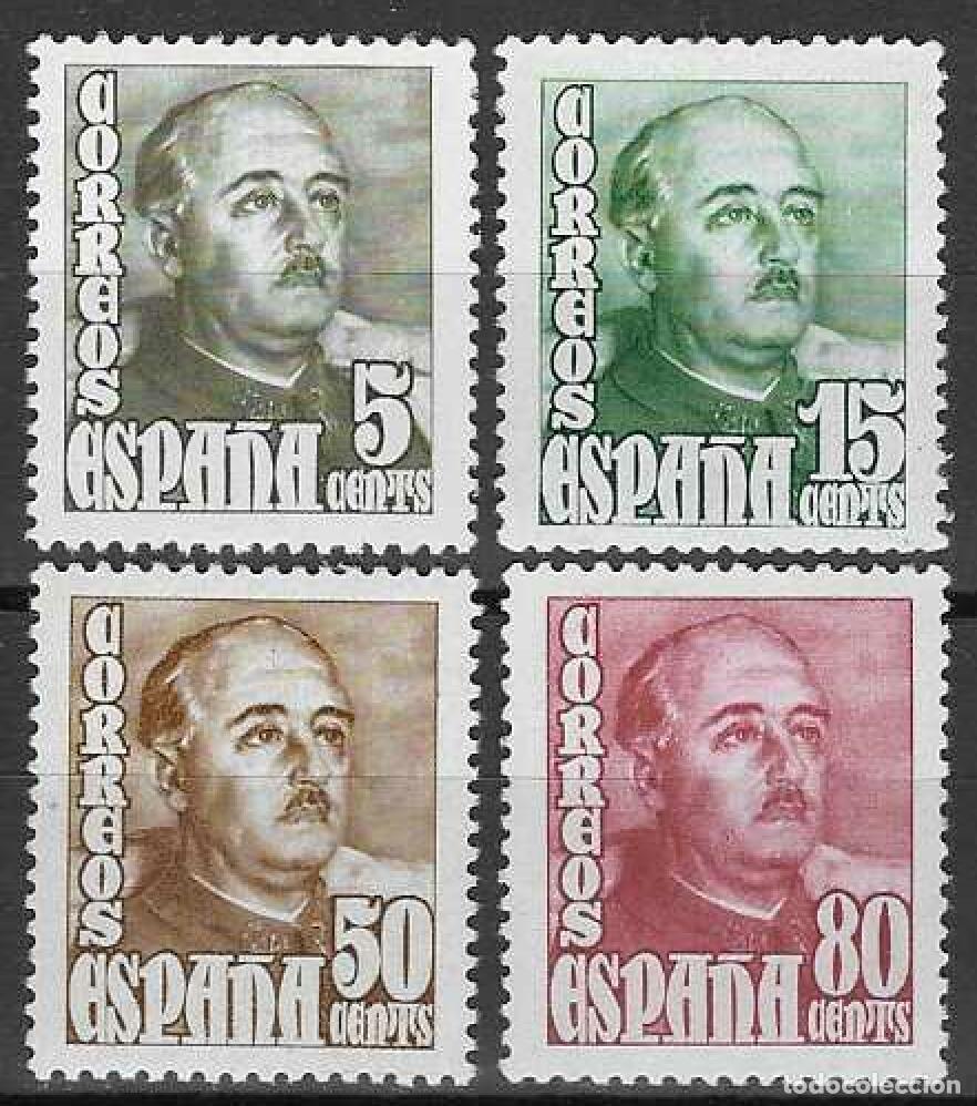 Sellos: EDIFIL 1020-1023 GENERAL FRANCO 1948-1954 (SERIE COMPLETA). VALOR CAT&Aacute;LOGO: 10 &euro;. MNH **