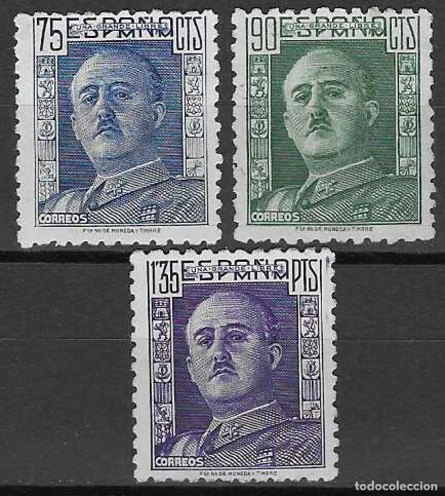 Sellos: EDIFIL 999-1001 GENERAL FRANCO 1946-1947 (SERIE COMPLETA). VALOR CAT&Aacute;LOGO: 21 &euro;. MNH **