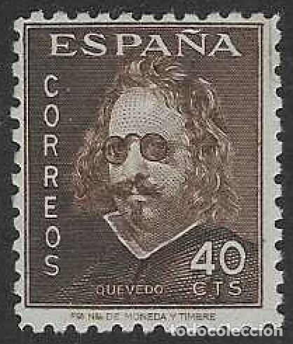 Sellos: EDIFIL 989 III CENTENARIO DE LA MUERTE DE QUEVEDO 1945. MNH ** (SALIDA: 0,01 &euro;).
