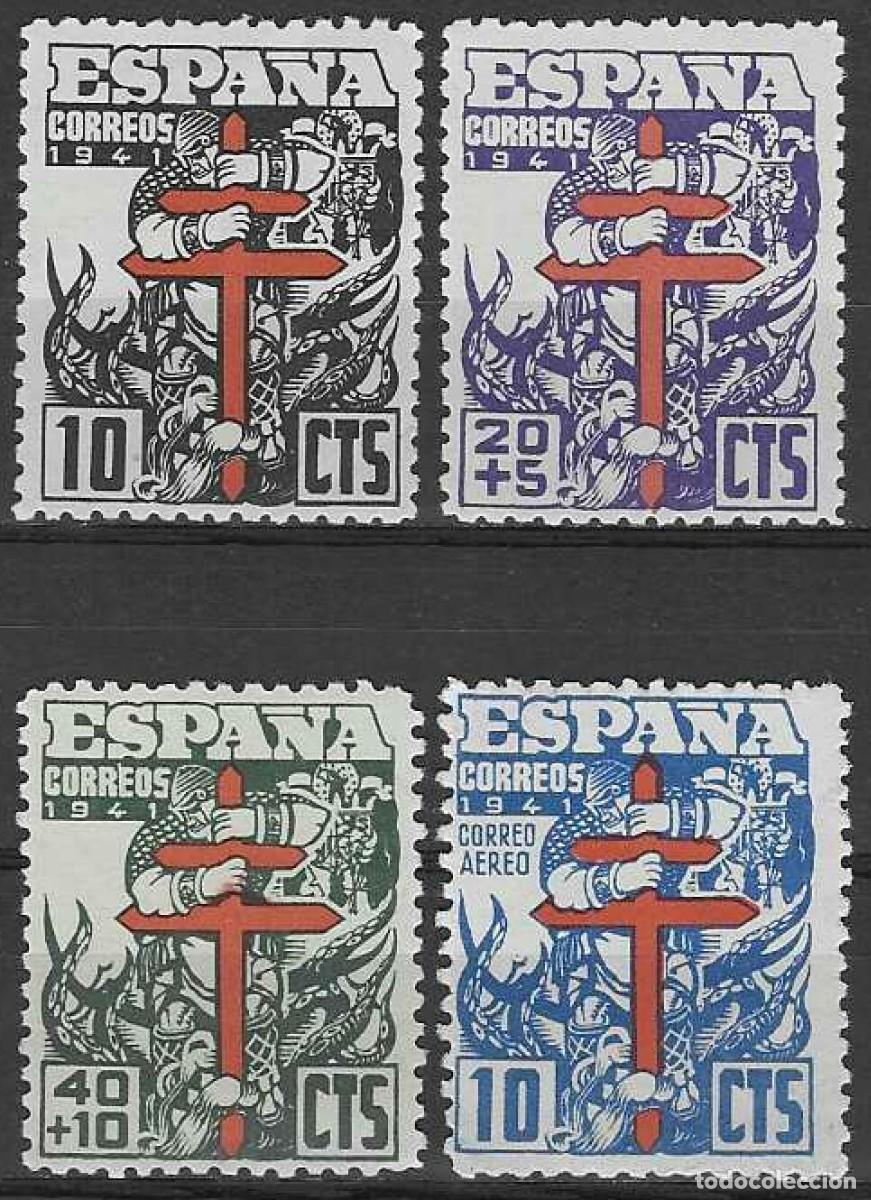 Sellos: EDIFIL 948-951 PRO TUBERCULOSOS 1941 (SERIE COMPLETA). MNH ** (SALIDA: 0,01 &euro;).