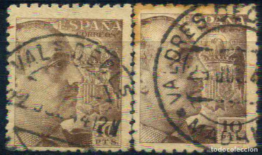 Sellos: Espa&ntilde;a 1940 Edifil 934&ordm; - Variante de cancelaci&oacute;n