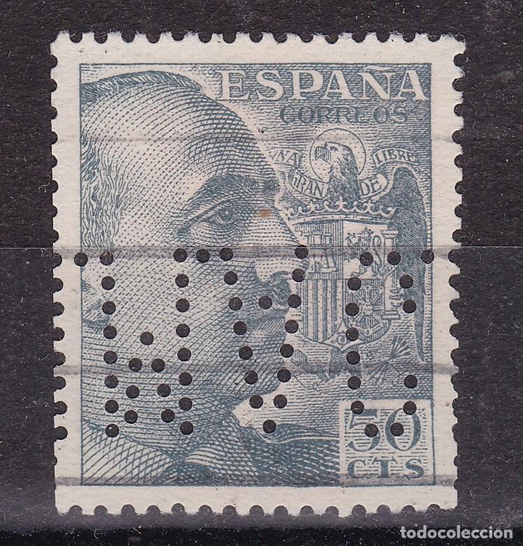 Sellos: AA6-FRANCO 50 Cts . PERFORADO IMAC ( CIMA a caballo)