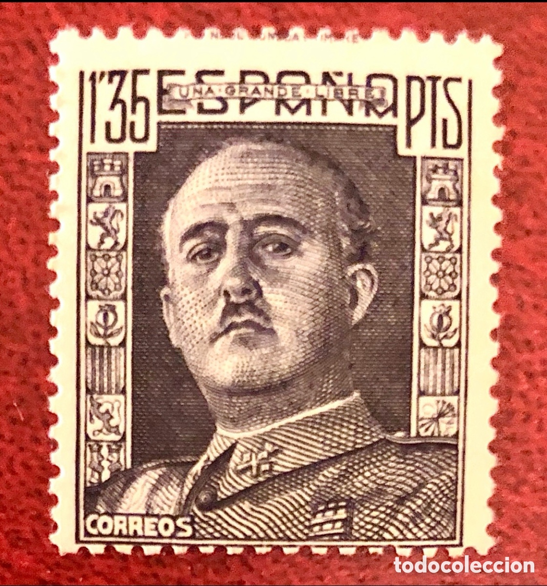 Sellos: Sello General Franco Post Guerra Civil 1946