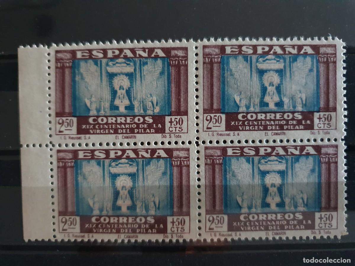 Sellos: EDIFIL 900 ** BLOQUE 4 ESPA&Ntilde;A 1940 BORDE HOJA