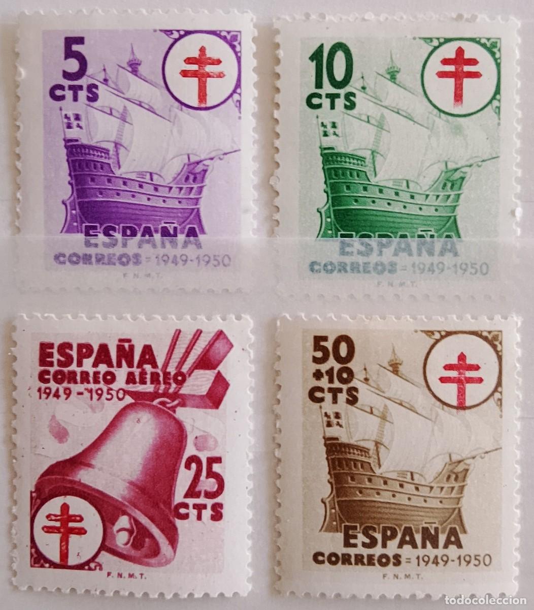 Sellos: Sellos. Edifil 1066/69. Pro-Tuberculosos. A&ntilde;o 1949.