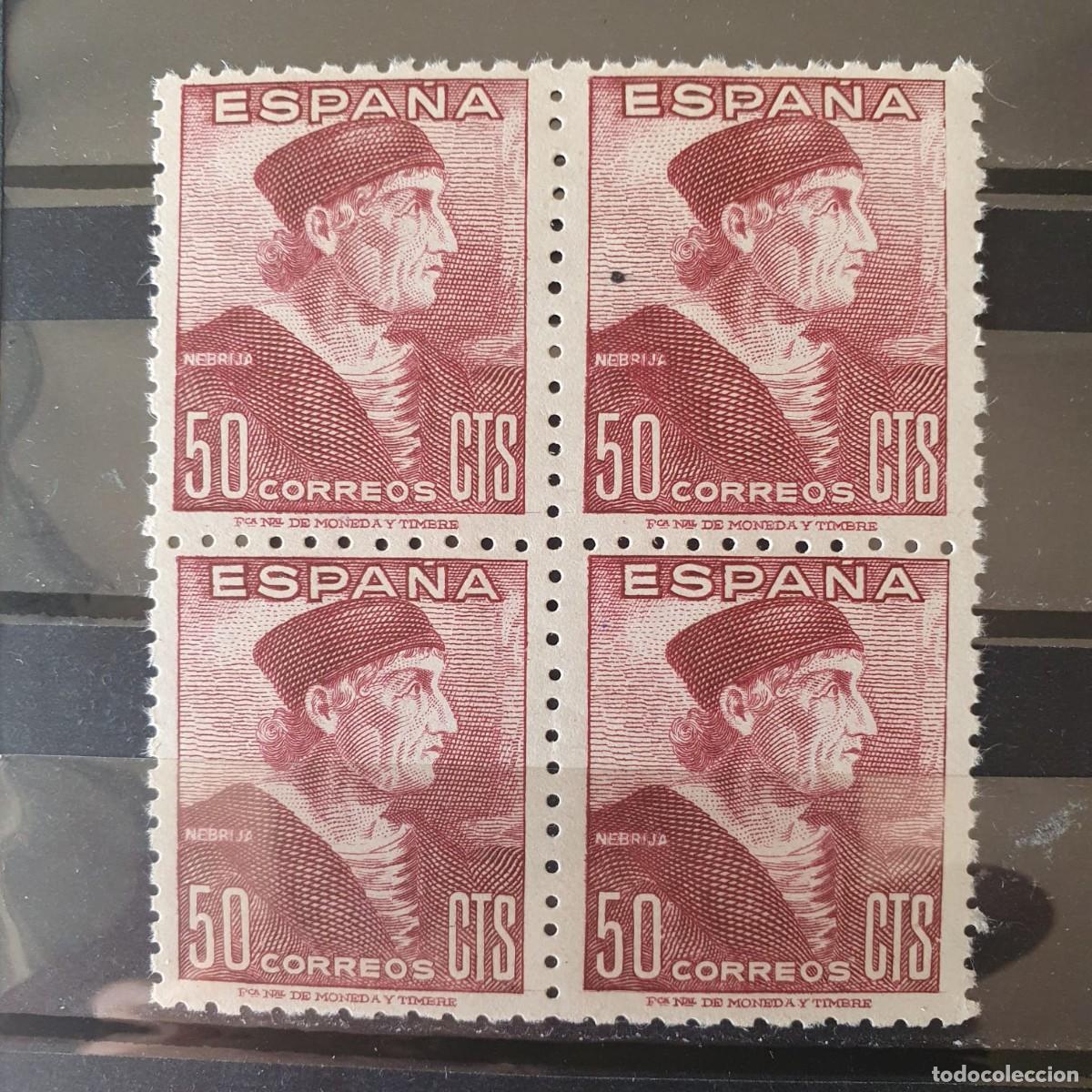 Sellos: EDIFIL 1002 ** BLOQUE DE 4 ESPA&Ntilde;A 1946