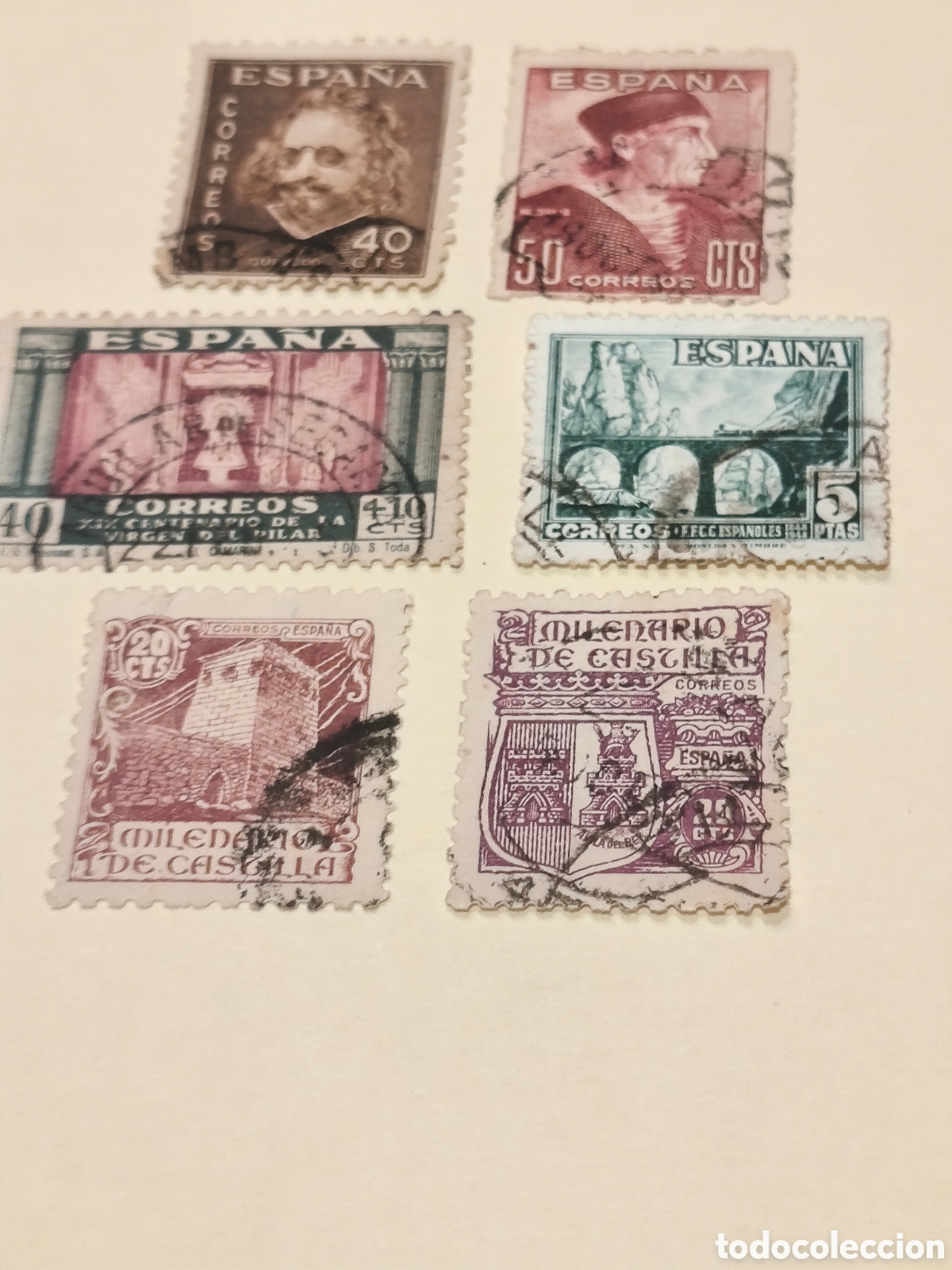 Sellos: 6 sellos usados distintos de Espa&ntilde;a 2 centenario ver imagenes