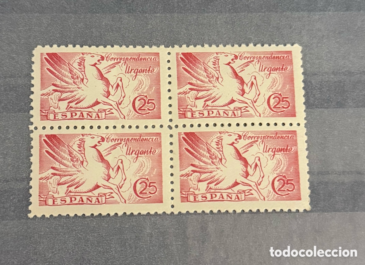 Sellos: Bloque 4 Sello Espa&ntilde;a edifil 952 nuevo goma original sin charnela