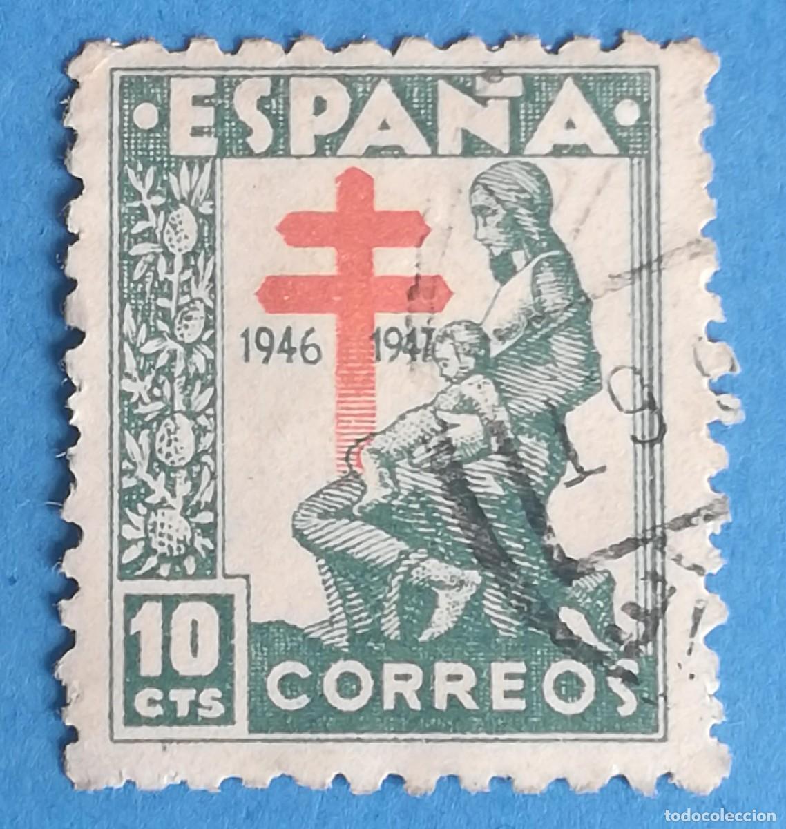 Sellos: campa&ntilde;a antituberculosa (Pro Tuberculosos). Edifil 1009. Usado.