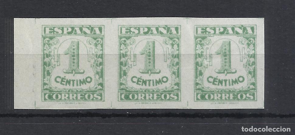 Sellos: JUNTA DE DEFENSA 1936 edifil 802 SIN DENTAR nuevo** BLOC D 3 VALOR 2022 CATALOGO 33.- EUROS