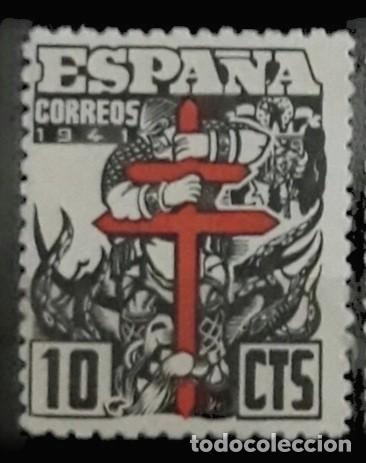 Sellos: ESPA&Ntilde;A 1941 Pro-tuberculosos. Edifil 948. NUEVO - MNH