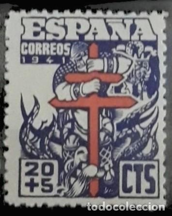 Sellos: ESPA&Ntilde;A 1941 Pro-tuberculosos. Edifil 949. NUEVO - MNH