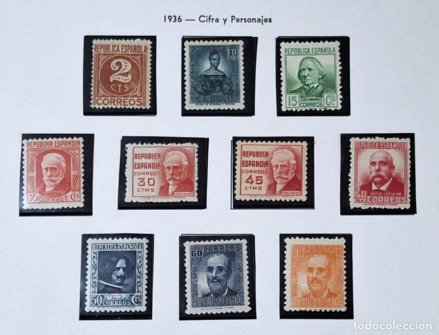 Sellos: Edifil 731-740, 1938-1939, Cifras y Personajes nuevos MNH
