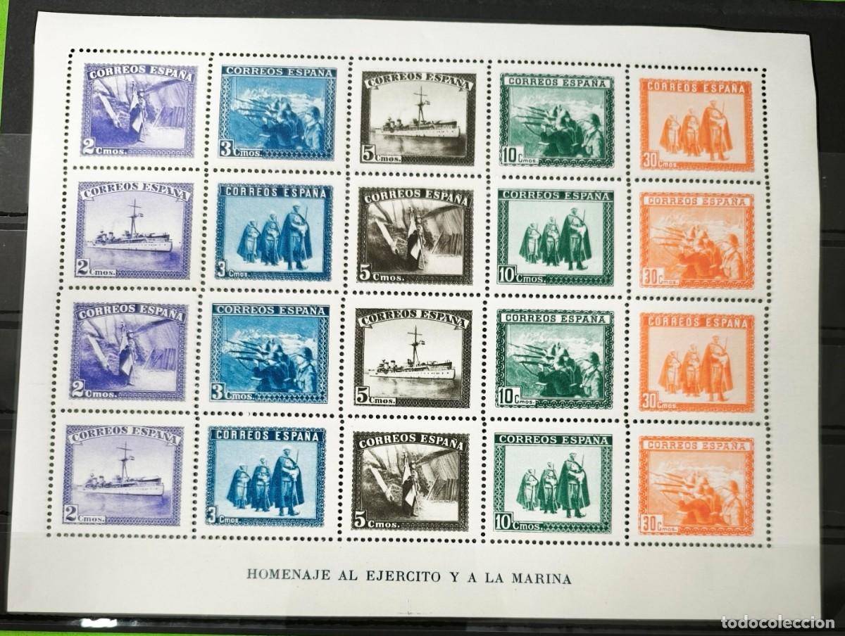Sellos: ESPA&Ntilde;A. EDIFIL 849 **. HB EN HONOR AL EJERCITO Y MARINA. CAT&Aacute;LOGO 50 &euro;