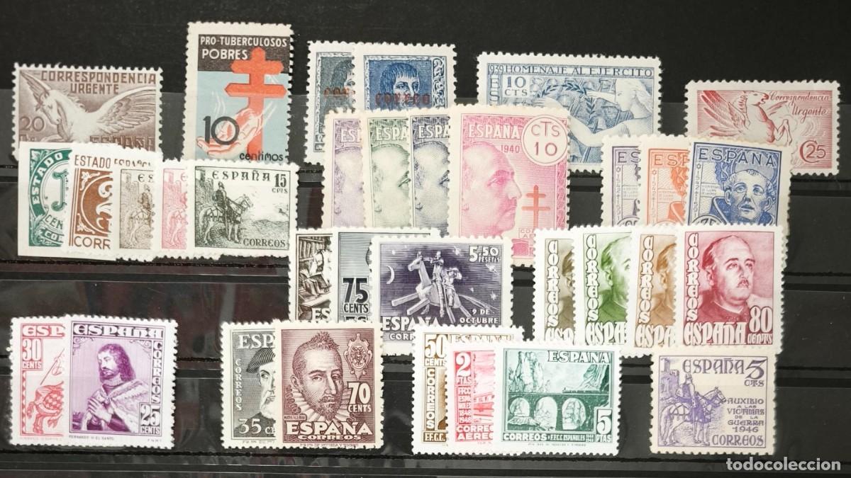 Sellos: ESPA&Ntilde;A. LOTE DE SERIES COMPLETAS PERIODO ESTADO ESPA&Ntilde;OL. CAT&Aacute;LOGO 120,90 &euro;