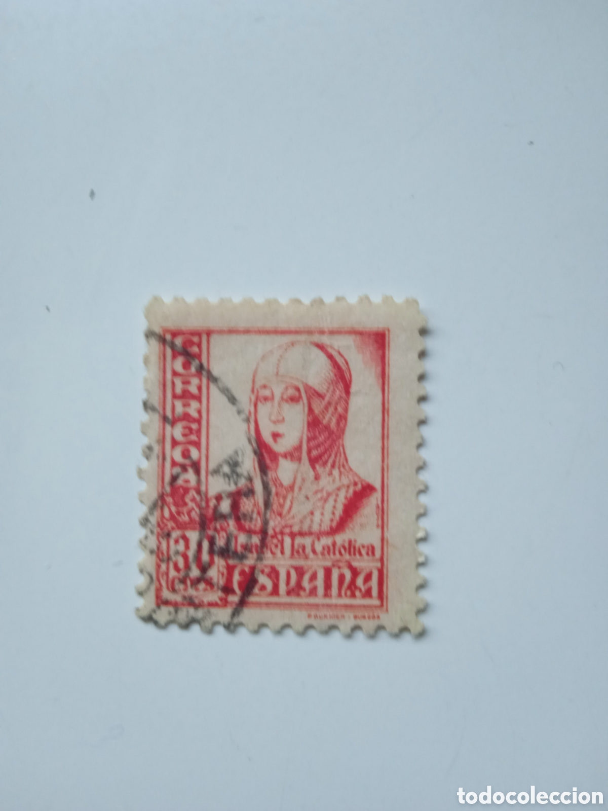 Sellos: Edifil 823A Isabel la Cat&oacute;lica (1937)