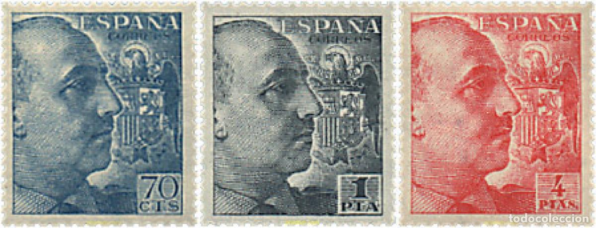 Sellos: 798240 HINGED ESPA&Ntilde;A 1949 CID Y GENERAL FRANCO