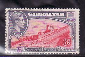 Sellos: GIBRALTAR 109 USADA, CASTILLO MAURE, - Foto 1