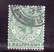 Sellos: GIBRALTAR 73A USADA, GEORGE V, - Foto 1