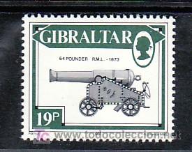 Sellos: GIBRALTAR 543 SIN CHARNELA, CA&Ntilde;ONES, - Foto 1
