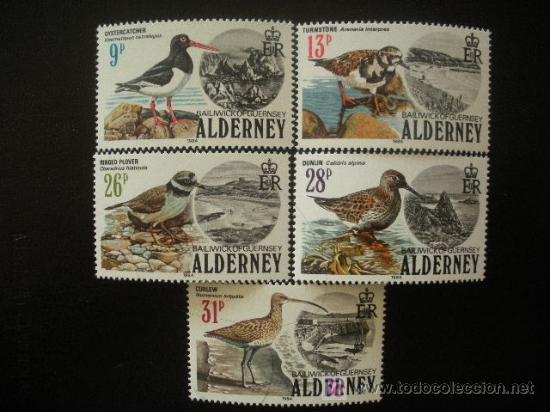 Sellos: Alderney 1984 Ivert 13/17 *** Fauna - Aves - Foto 1 - 22358906