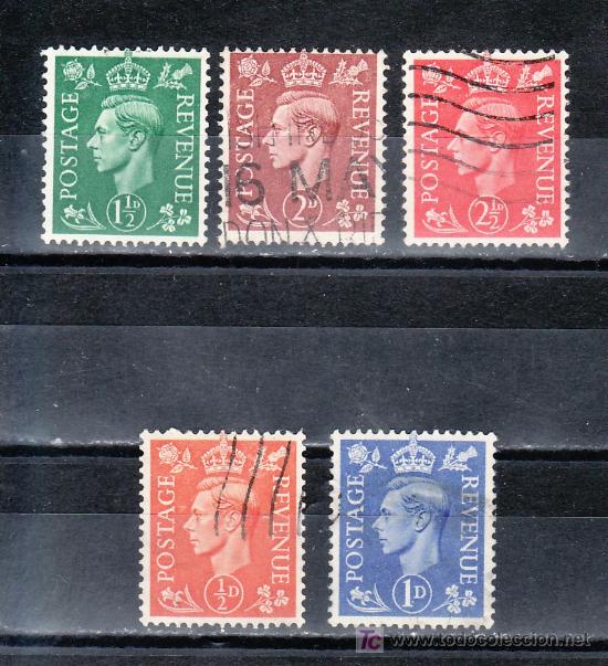 Sellos: gran breta&ntilde;a  251/5 usada, jorge vi - Foto 1