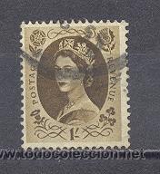 Sellos: GRAN BRETA&Ntilde;A,ELISABETH II, USADO - Foto 1