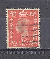 Sellos: GRAN BRETA&Ntilde;A,GEORGE VI, USADO - Foto 1