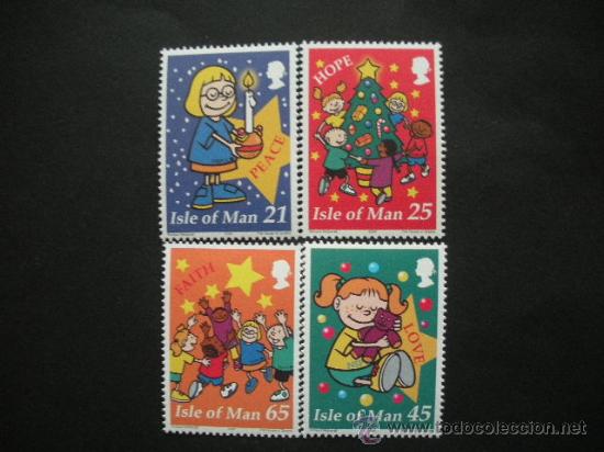 Sellos: Isla de Man 2000 Ivert 934/7 *** Navidad - Foto 1