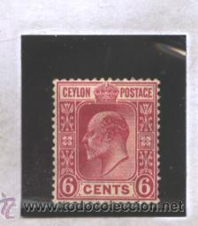 Sellos: CEYLON 1908 - SG NRO. 291 - CHARNELA - Foto 1