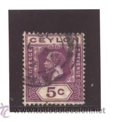 Sellos: CEYLON 1912 - SG NRO. 304 - USADO - Foto 1