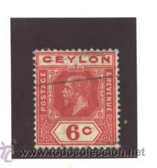 Sellos: CEYLON 1912 - SG NRO. 306 - USADO - Foto 1