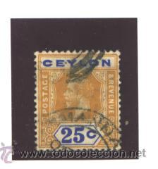 Sellos: CEYLON 1912 - SG NRO. 317 - USADO - Foto 1