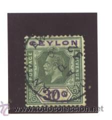 Sellos: CEYLON 1912 - SG NRO. 319 - USADO - Foto 1