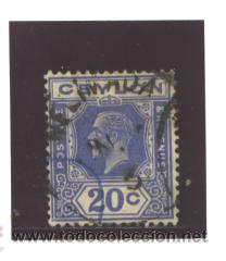 Sellos: CEYLON 1921 - SG NRO. 345 - USADO - Foto 1