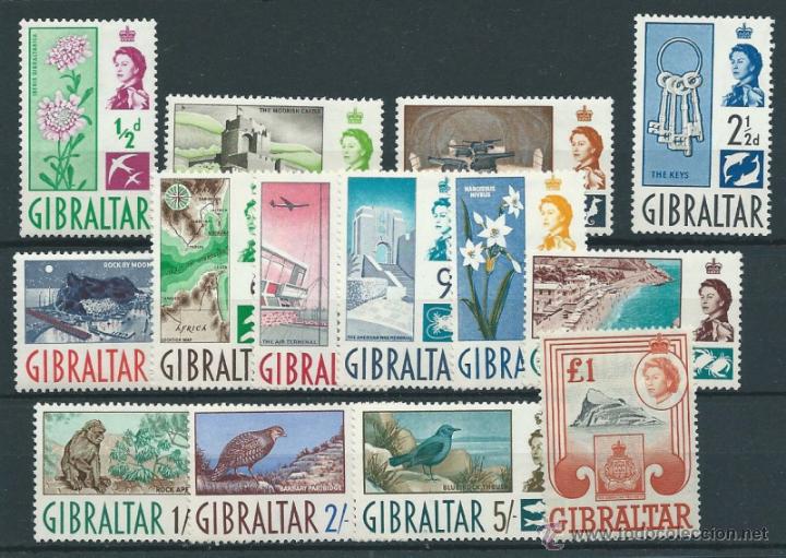 Sellos: GIBRALTAR YVERT N&ordm; 145/58 * - Foto 1