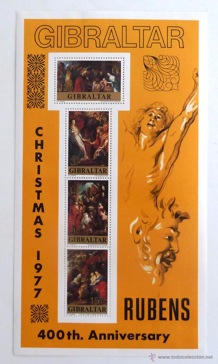 Sellos: HB GIBRALTAR 1977. NUEVA. RUBENS. - Foto 1