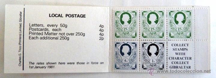Sellos: SELLOS GIBRALTAR 1981. CARNET 433B. - Foto 1