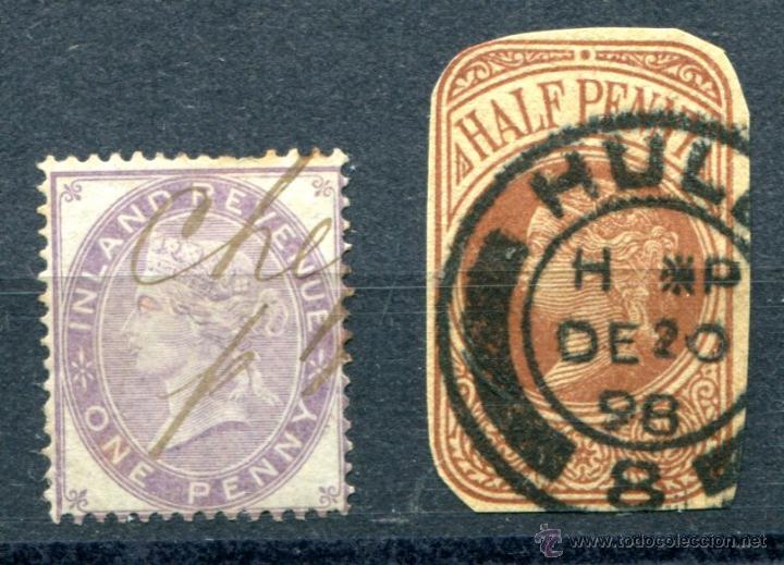 Sellos: 2 vi&ntilde;etas de Inglaterra. - Foto 1