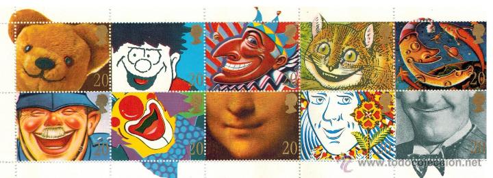 Sellos: CARNET SONRISAS GRAN BRETA&Ntilde;A 1990 - Foto 2