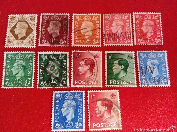 Sellos: GRAN BRETA&Ntilde;A 12 SELLOS DISTINTOS - Foto 1