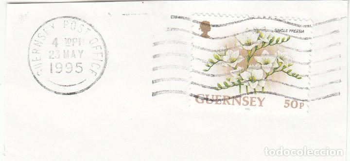 Sellos: GUERNSEY - FLORES - USADO - Foto 1